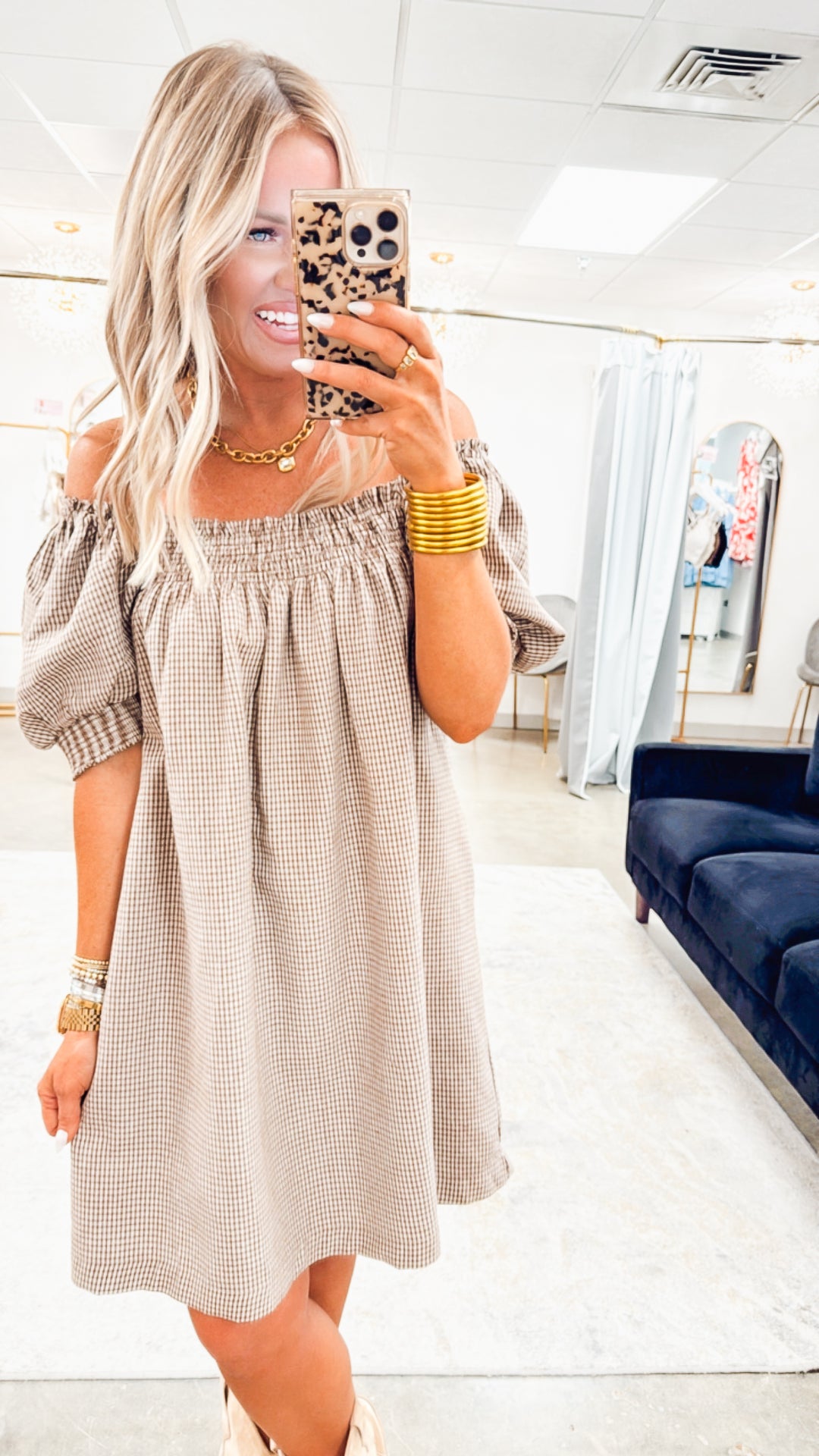 Poppy Plaid Mini Dress
