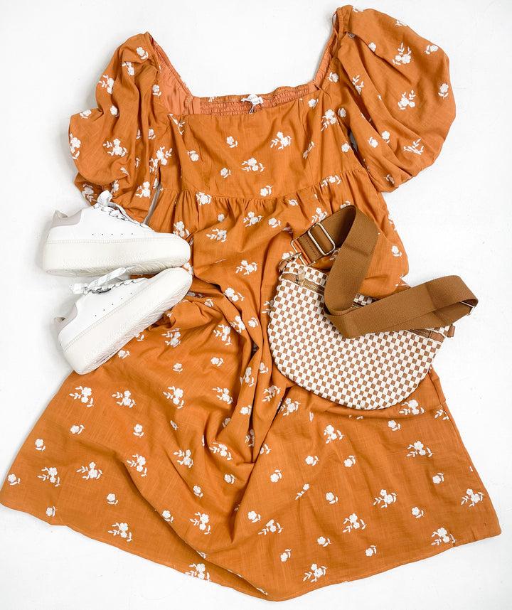 Autumn Glow Midi Dress
