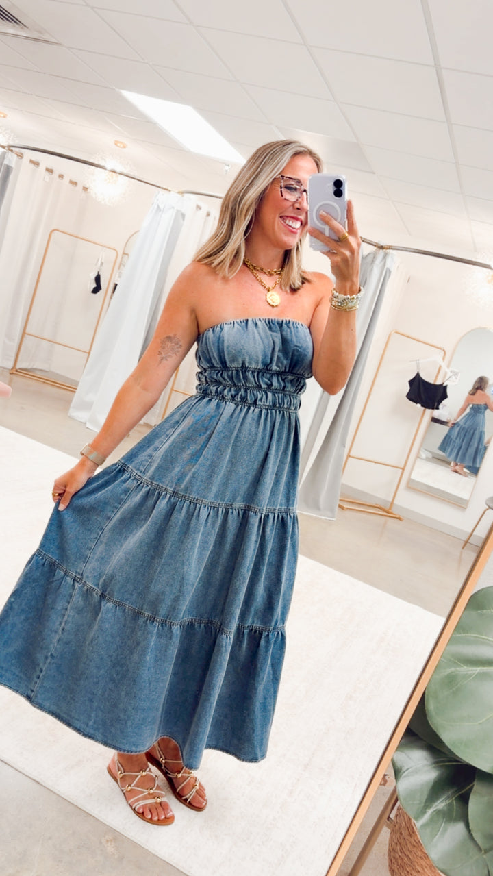 The Laurel Tiered Midi Sundress