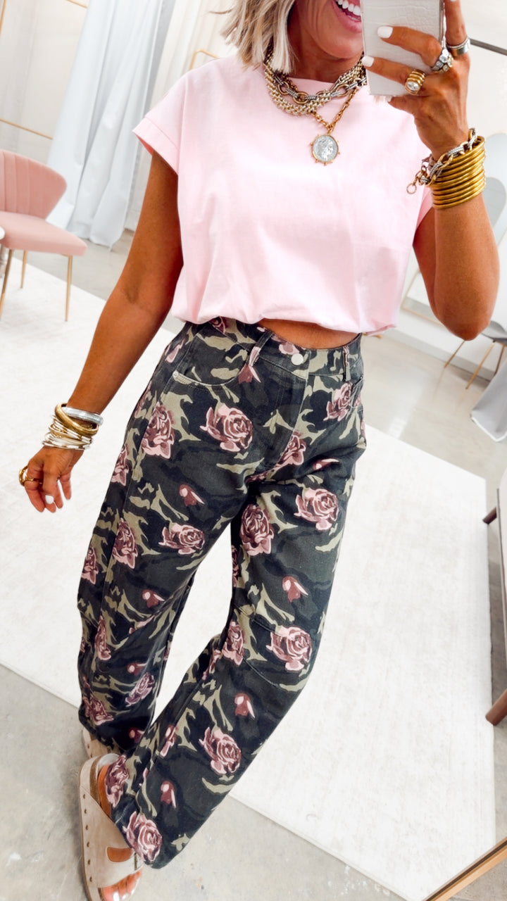 The Rose Command Barrel Jean