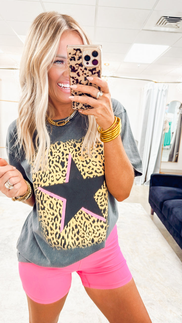 Star Leopard Shadow Tee