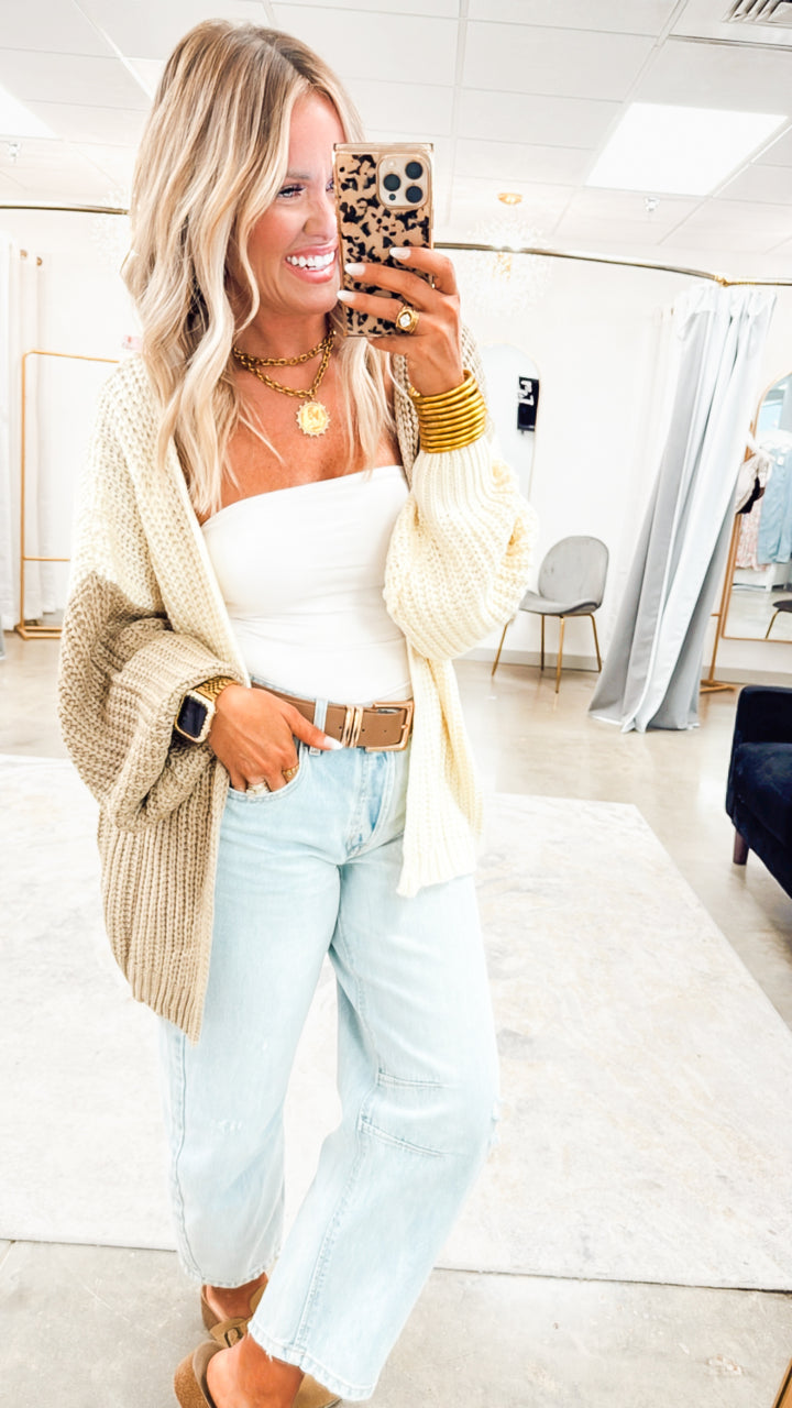 Hazelblock Cardigan-Mocha Mousse