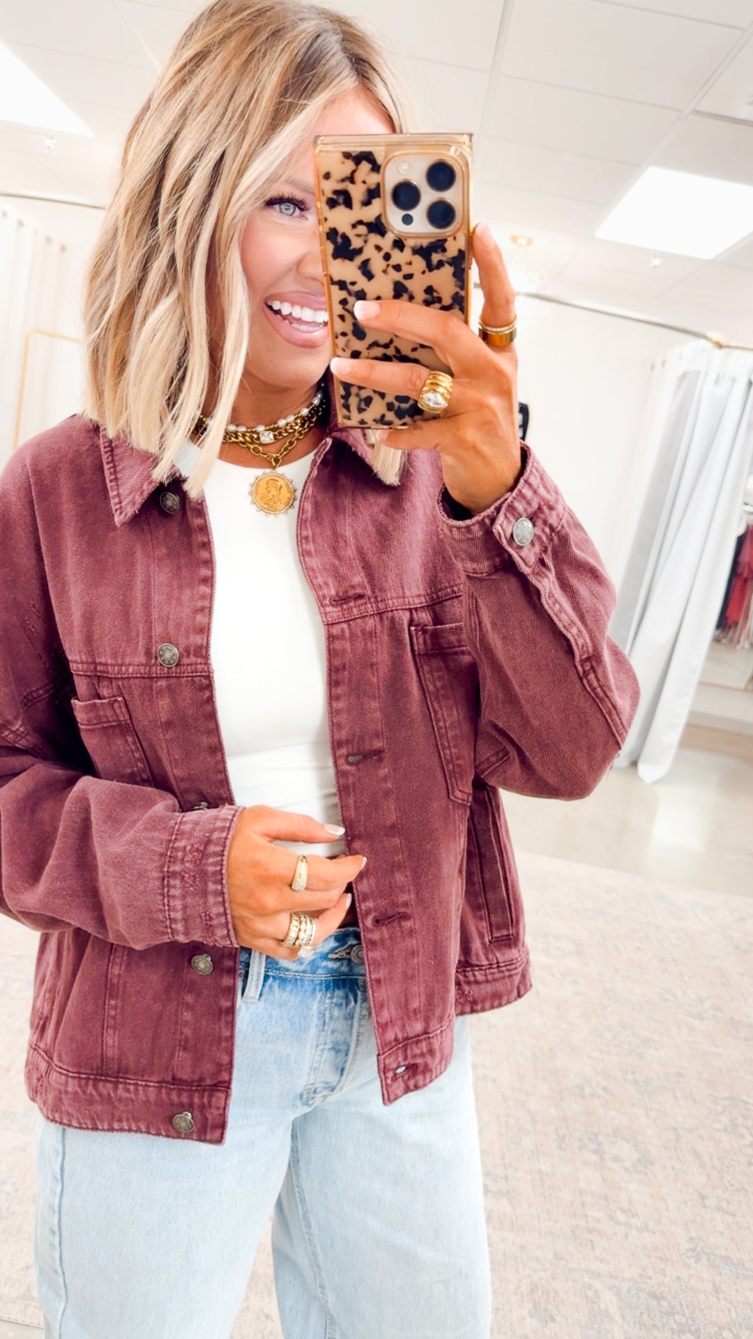 Oak Ridge Denim Jacket-Cherry Lacquer