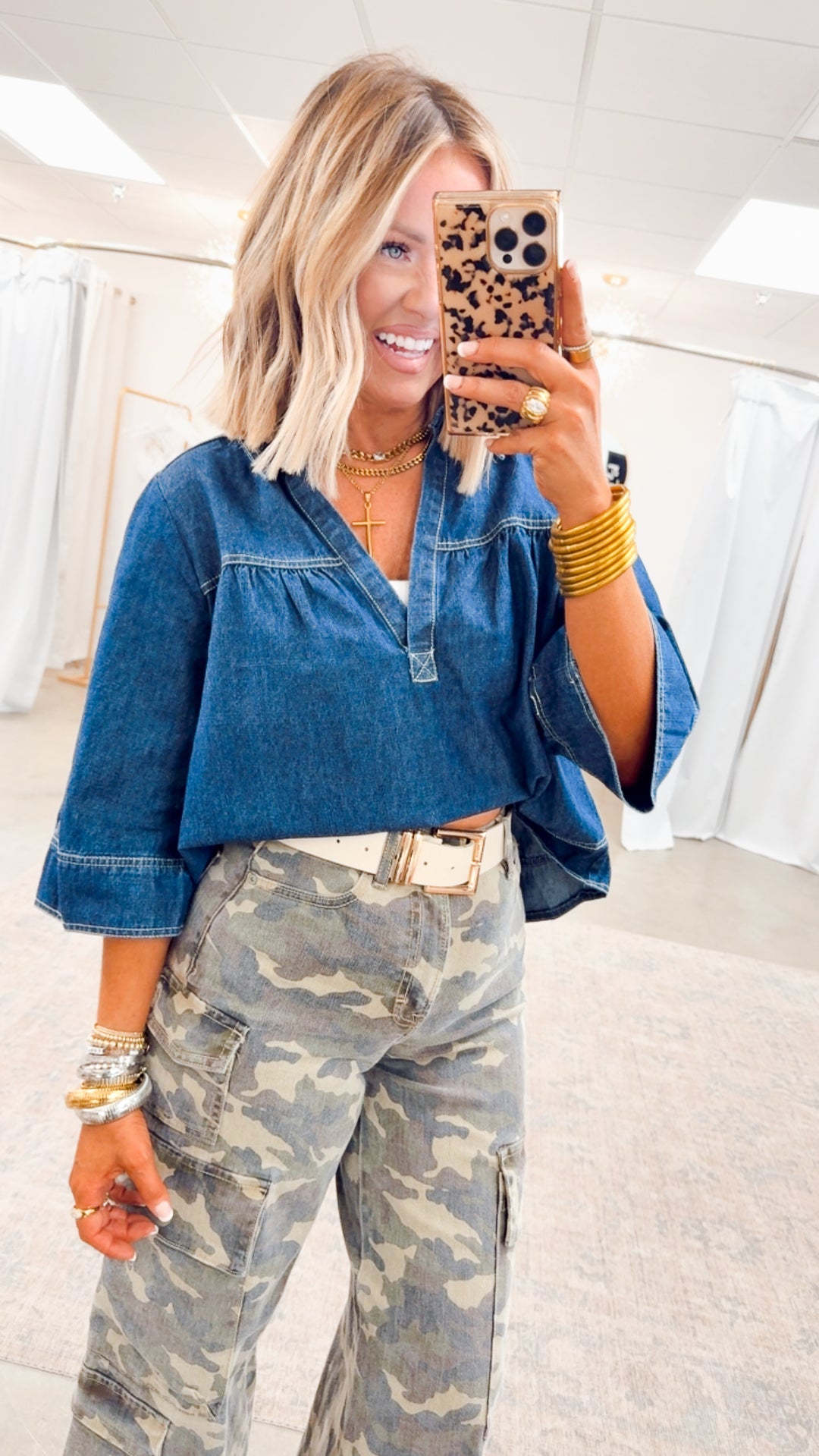 Denim Solace Top