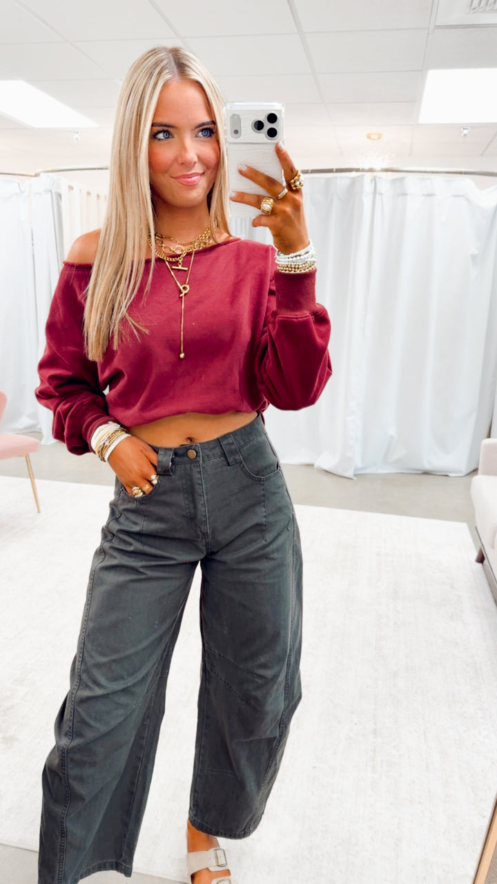 Jade Wide Leg Pintuck Pants