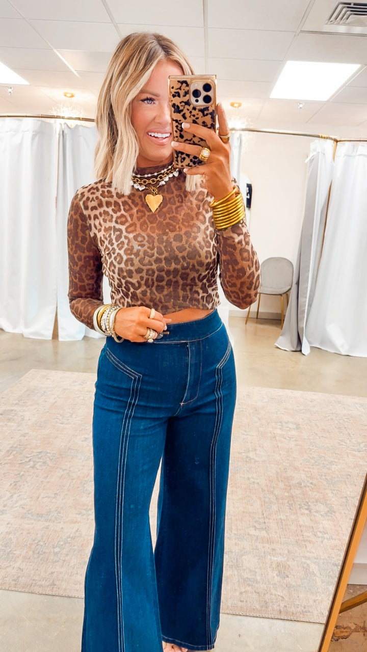 Katherine High Waisted Wide Leg Jean