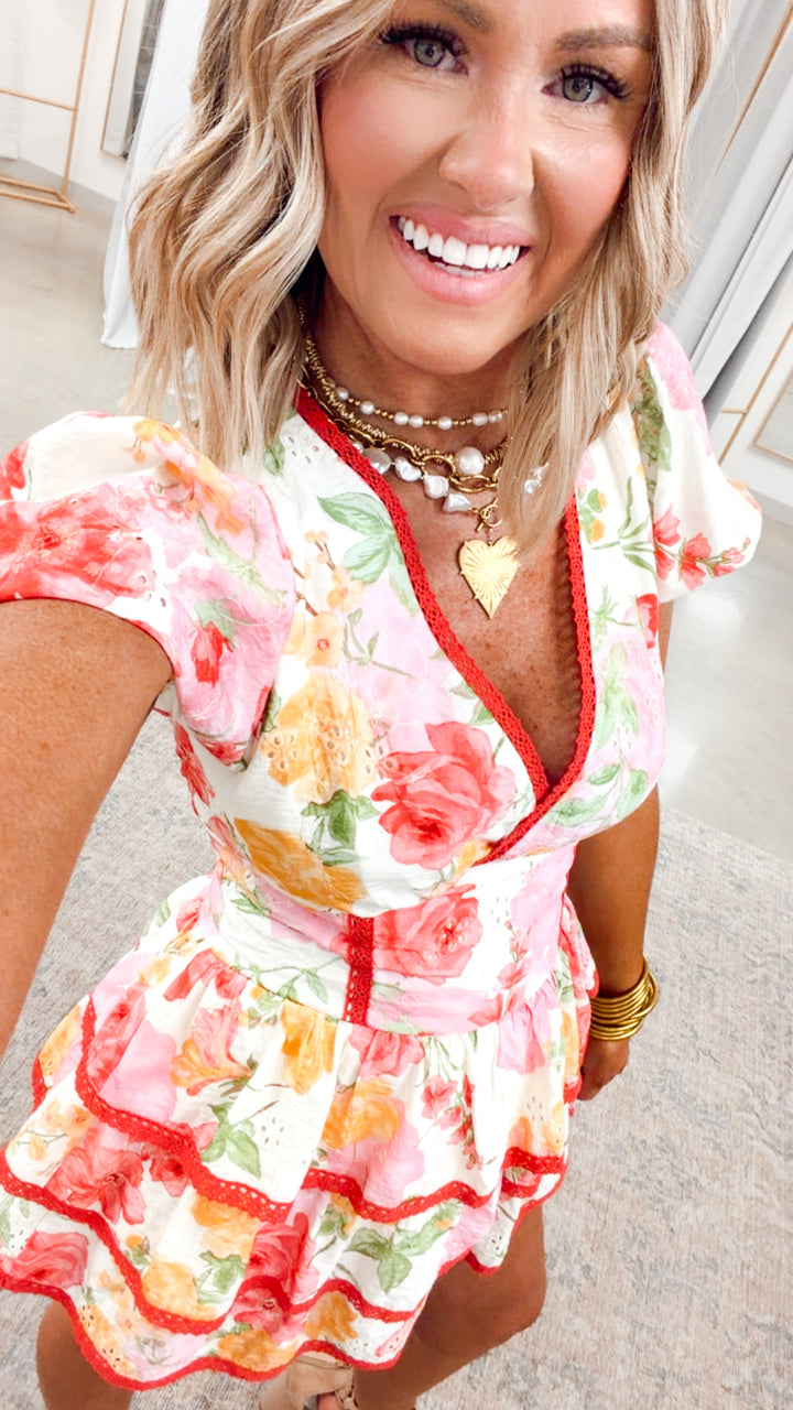 The Fleur Reverie Romper Dress