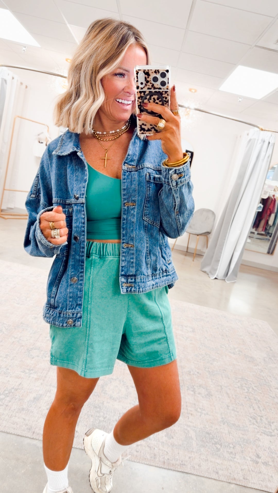 Jade Plush Shorts-Kelly Green