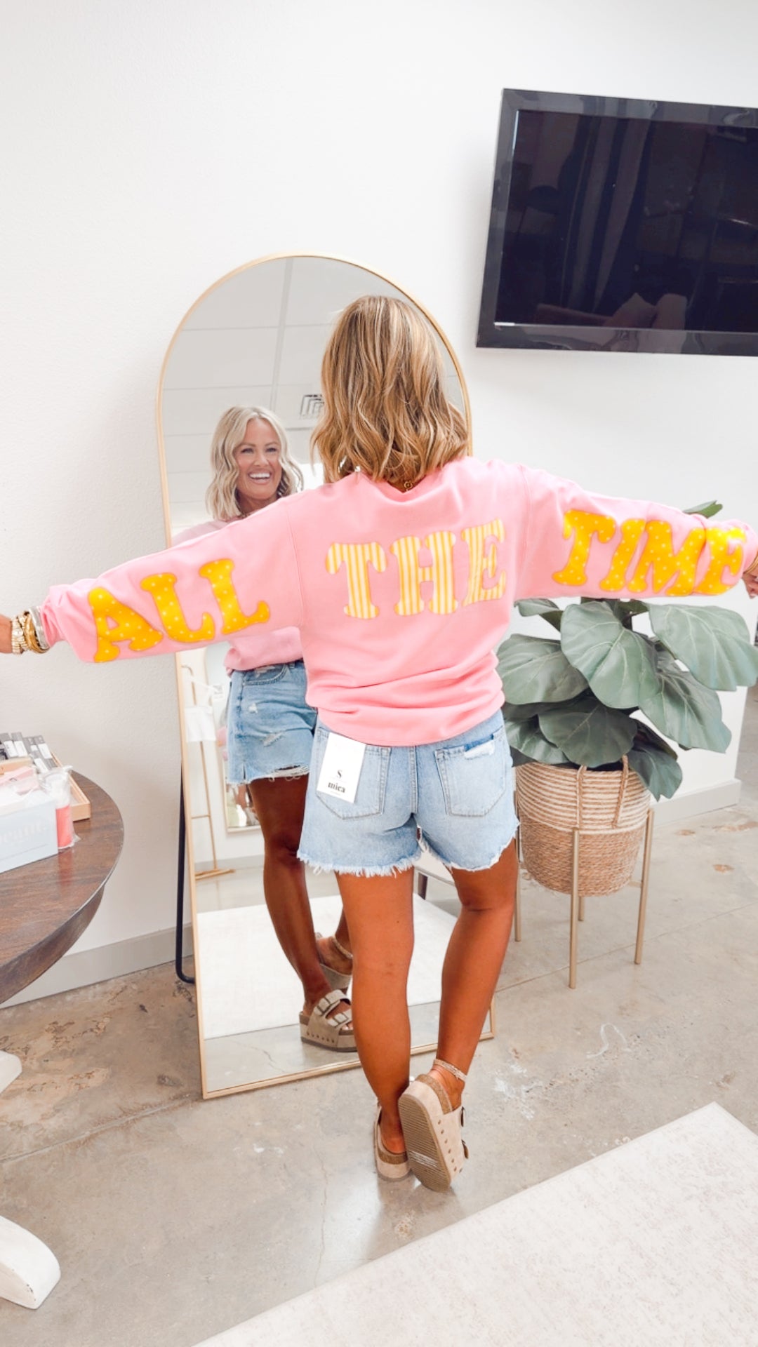 God Is Good Pink Sweatshirt