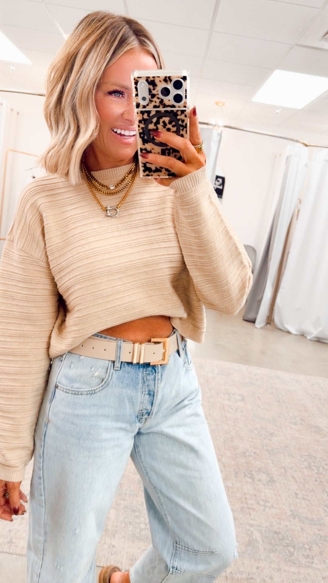 Cozy Ridge Sweater-Taupe