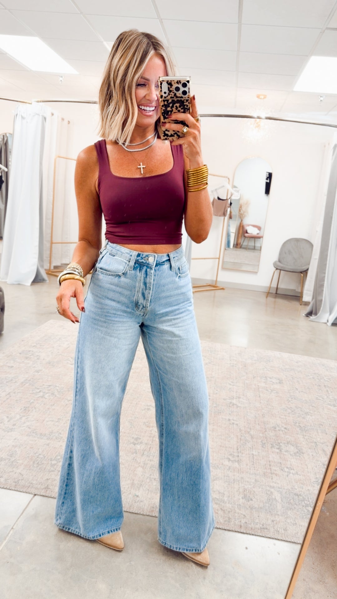 Miranda High Rise Wide Leg Jean