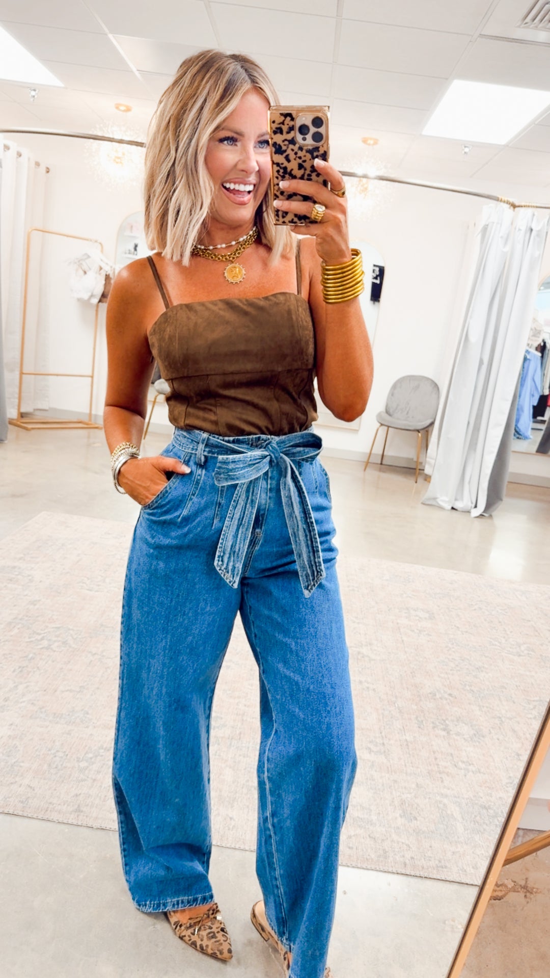 Aurelia Cami Top-Dark Oak