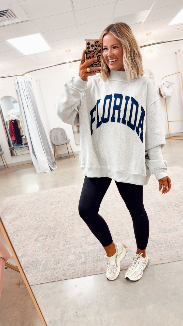 Florida Reversible Mock Neck Sweatshirt