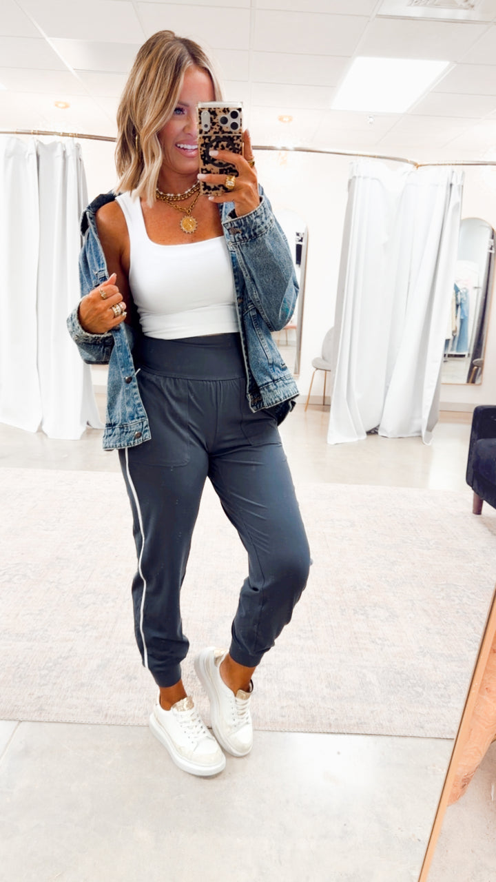 The Butter Flex Joggers-Charcoal