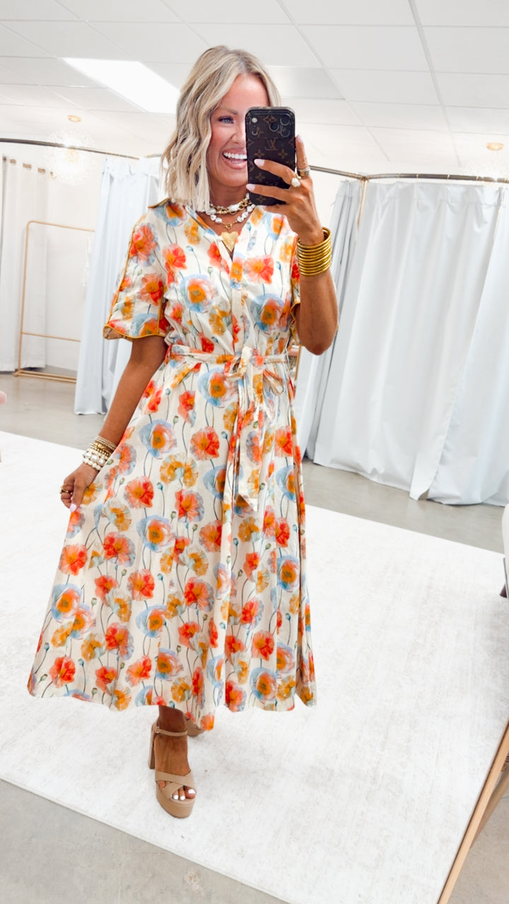 The Garden Grace Midi Dress