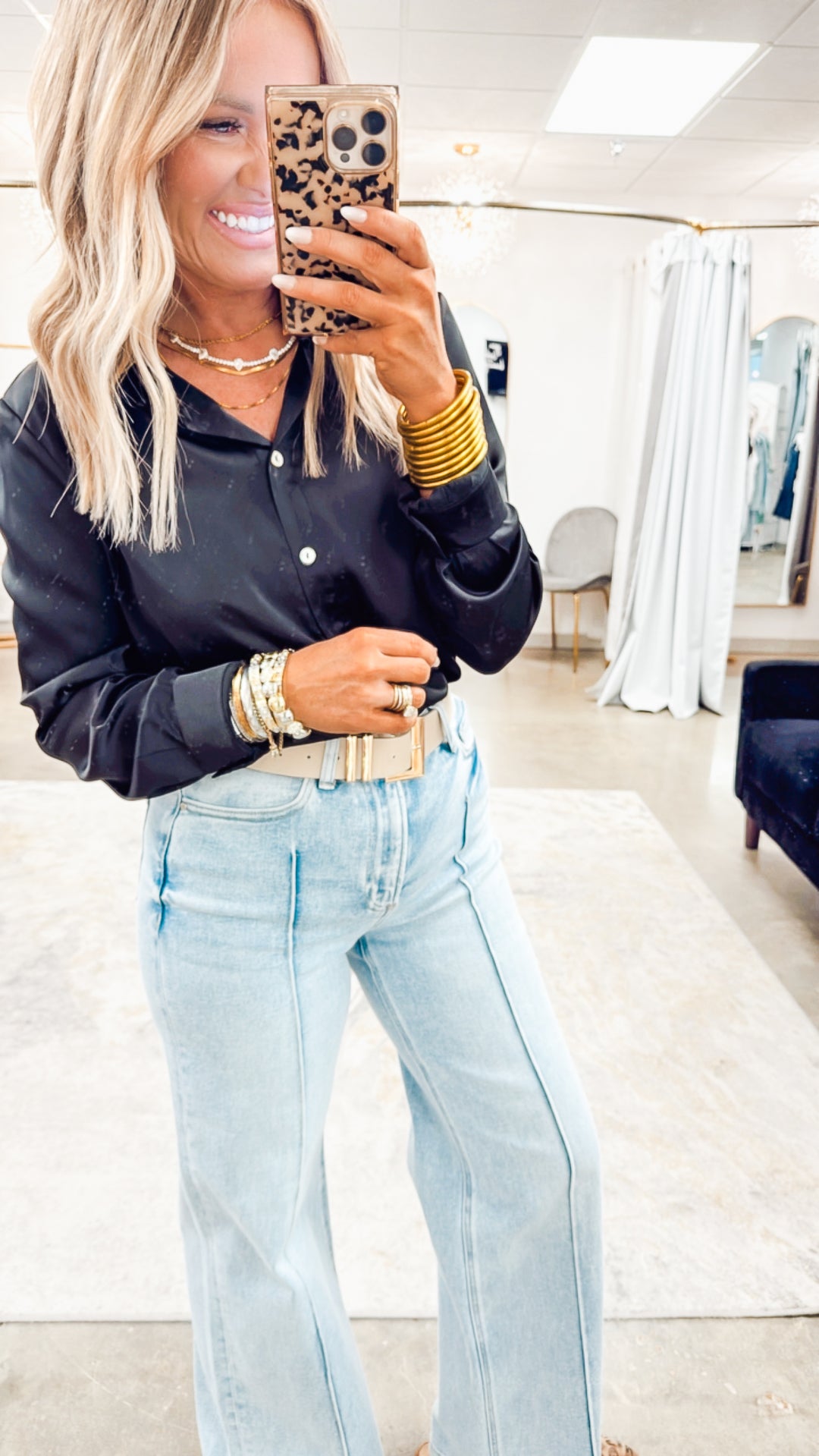 Satin Feels Bodysuit-Black