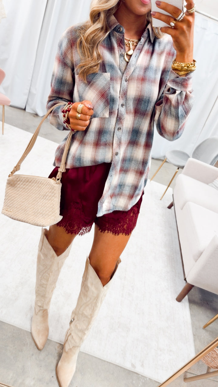 The Arden Plaid Top
