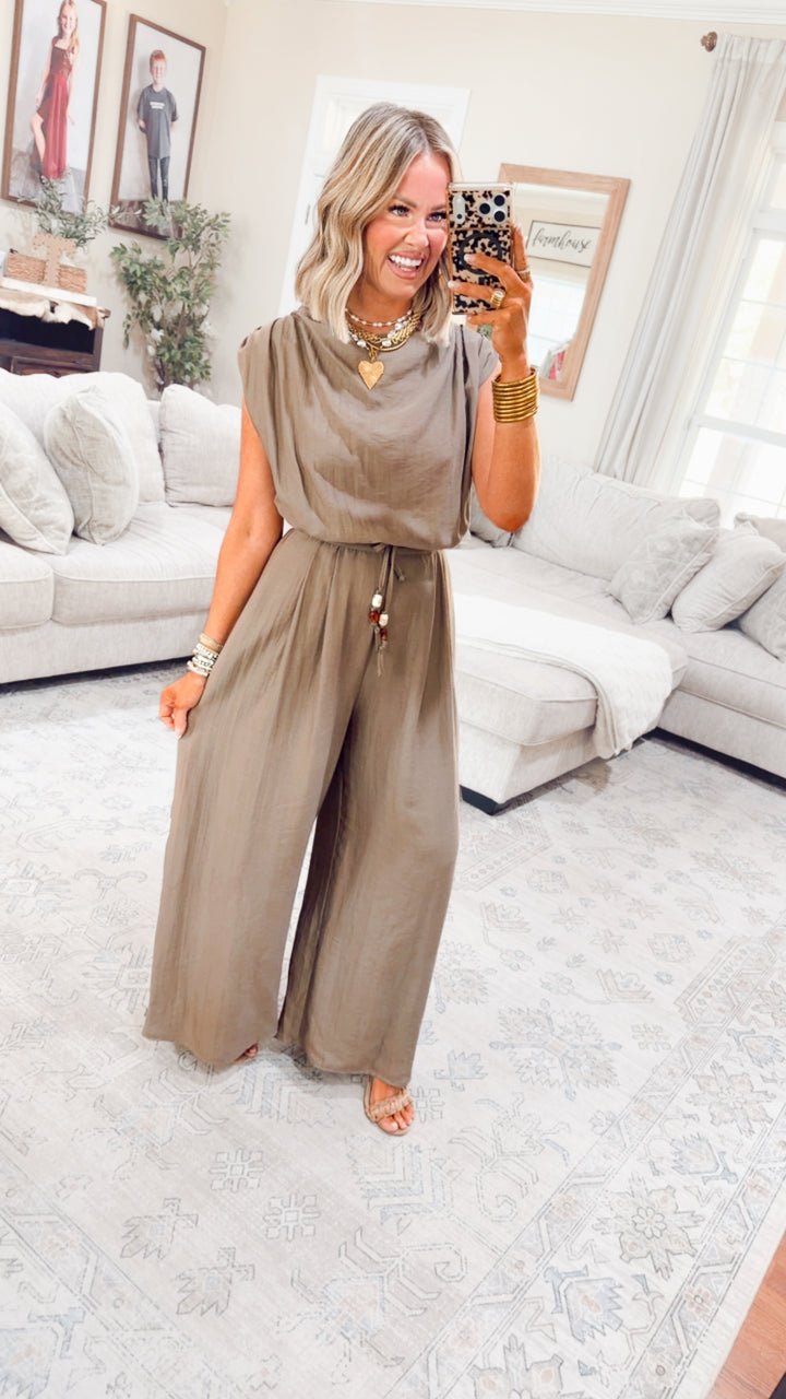 The Maren Relaxed Slub Jumpsuit