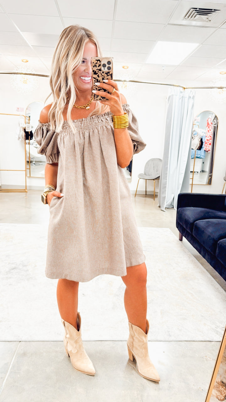Poppy Plaid Mini Dress