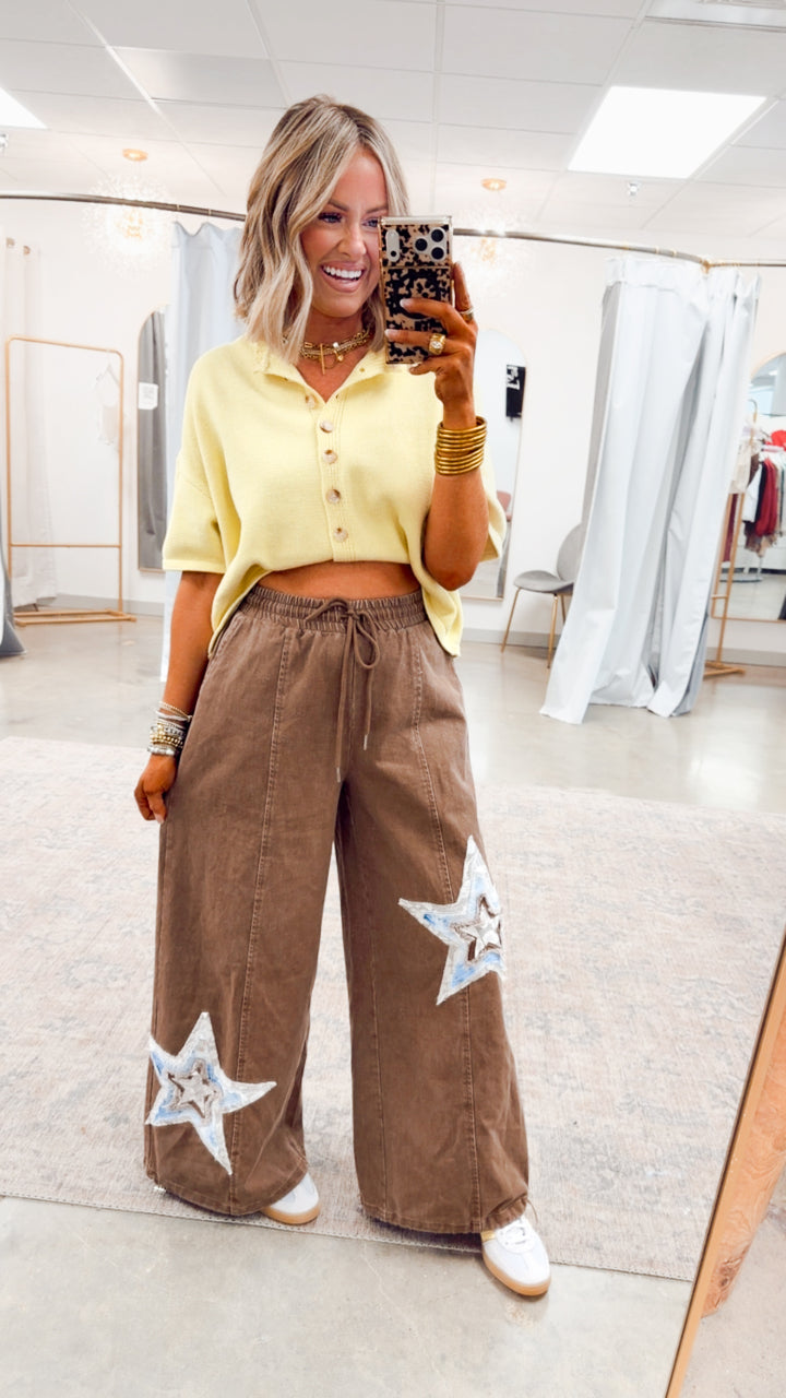 The Windsor Button Up Top-Lemon