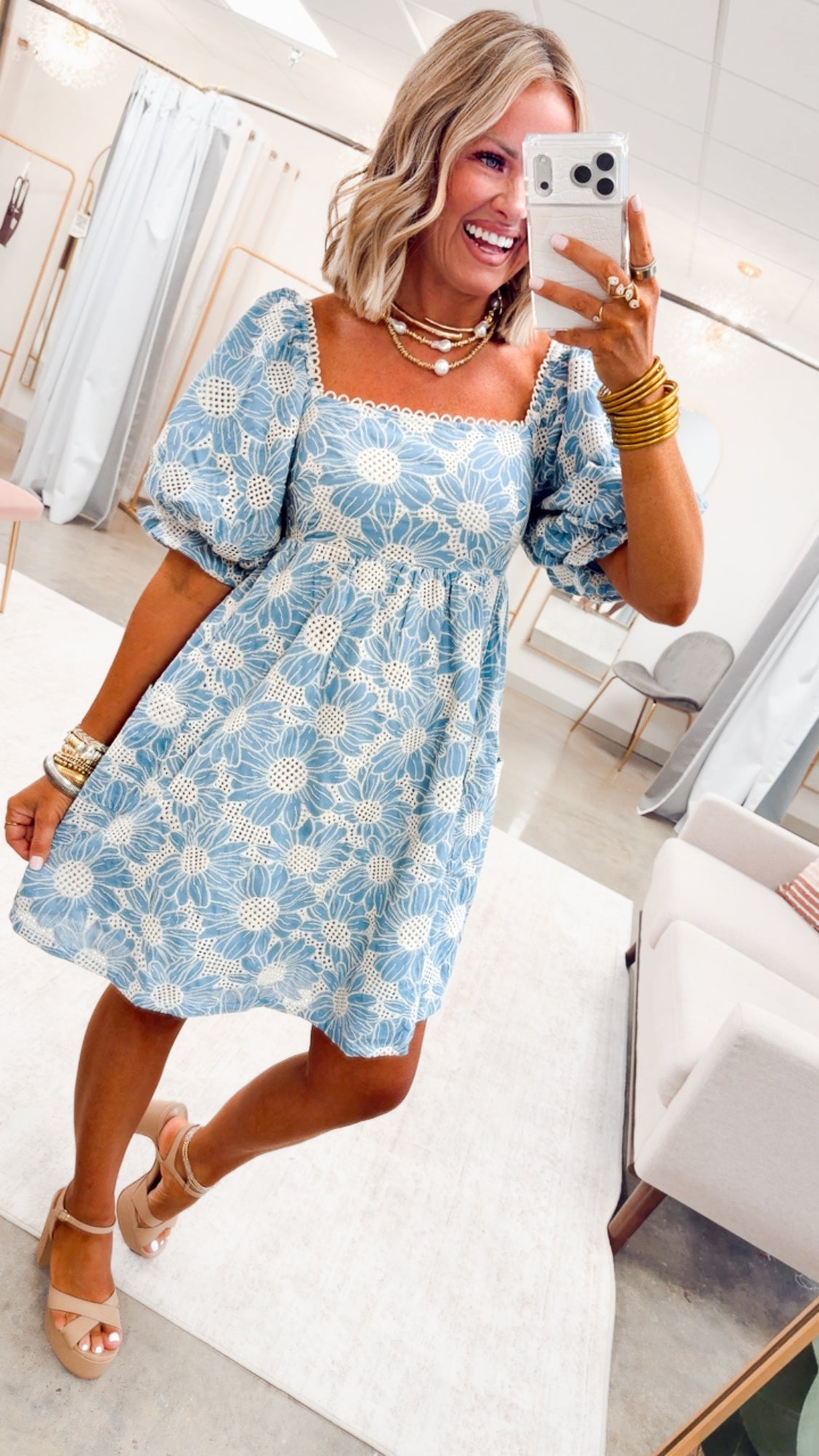 The Bluebell Bliss Mini Dress – Sparkle Tallahassee