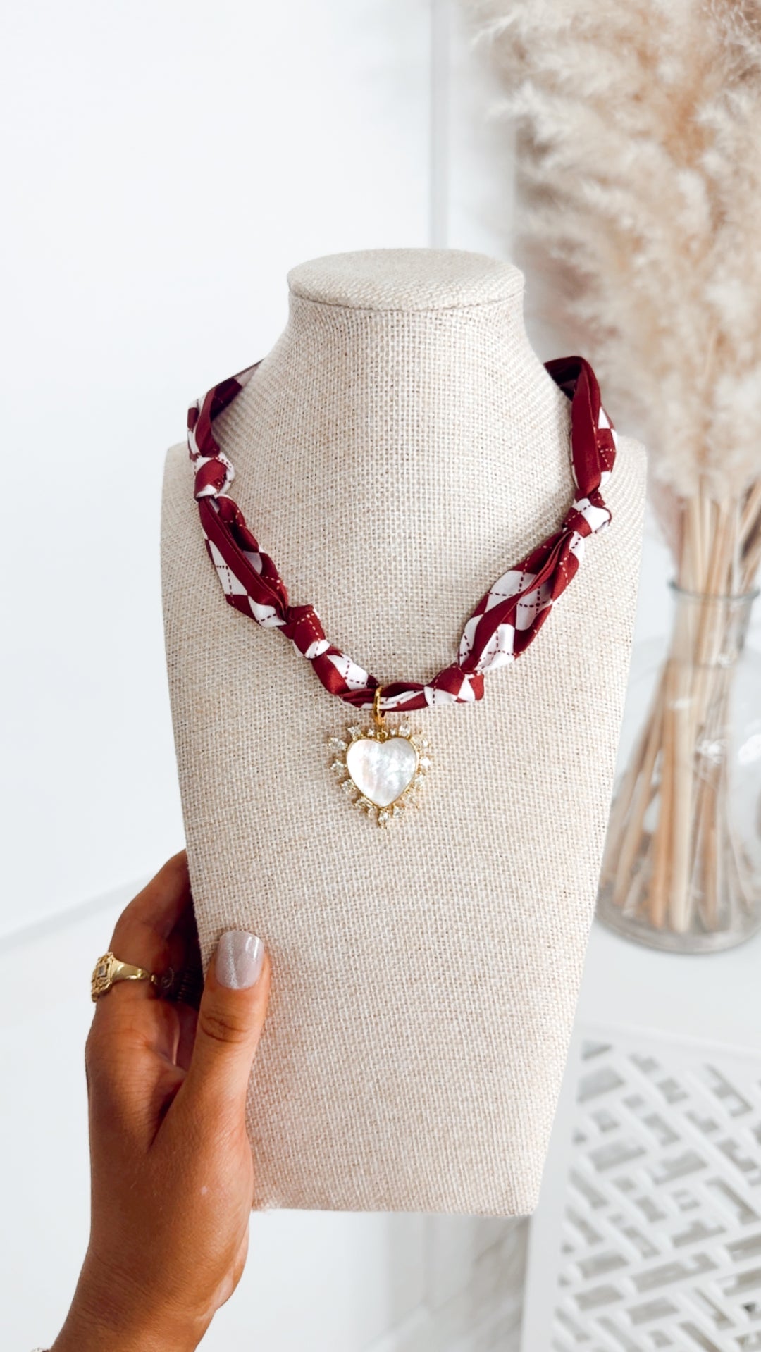 The Preppy Plaid Scarf Necklace
