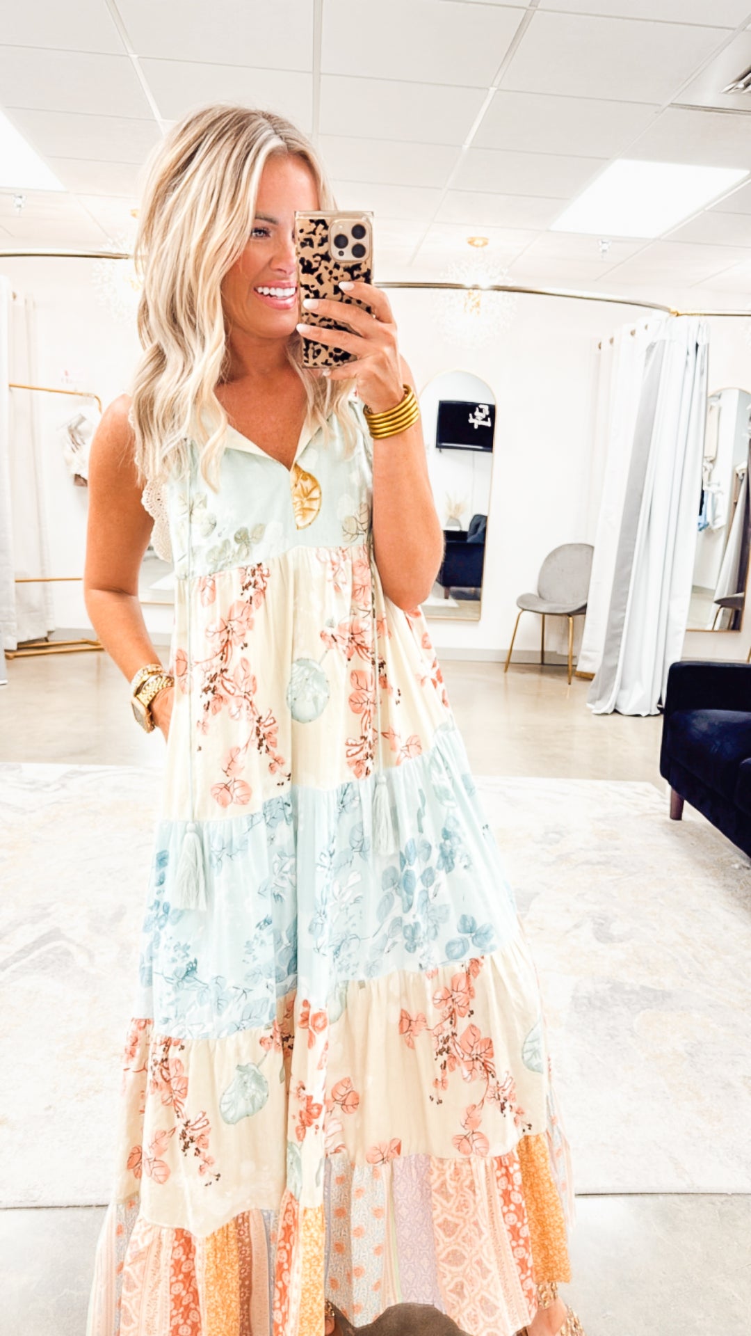 Patchwork Petal Dress