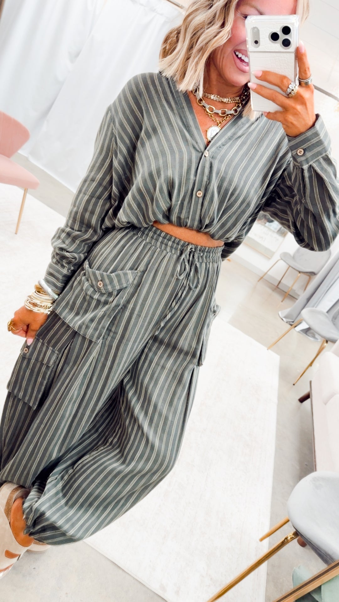 The Verity Cargo Pants Set