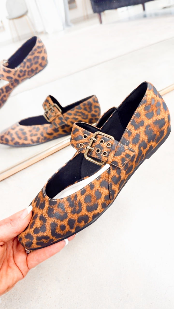 Soho Ballet Flat-Leopard