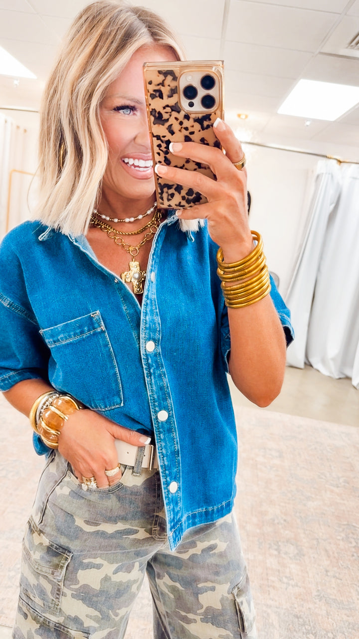 Cheyenne Denim Top
