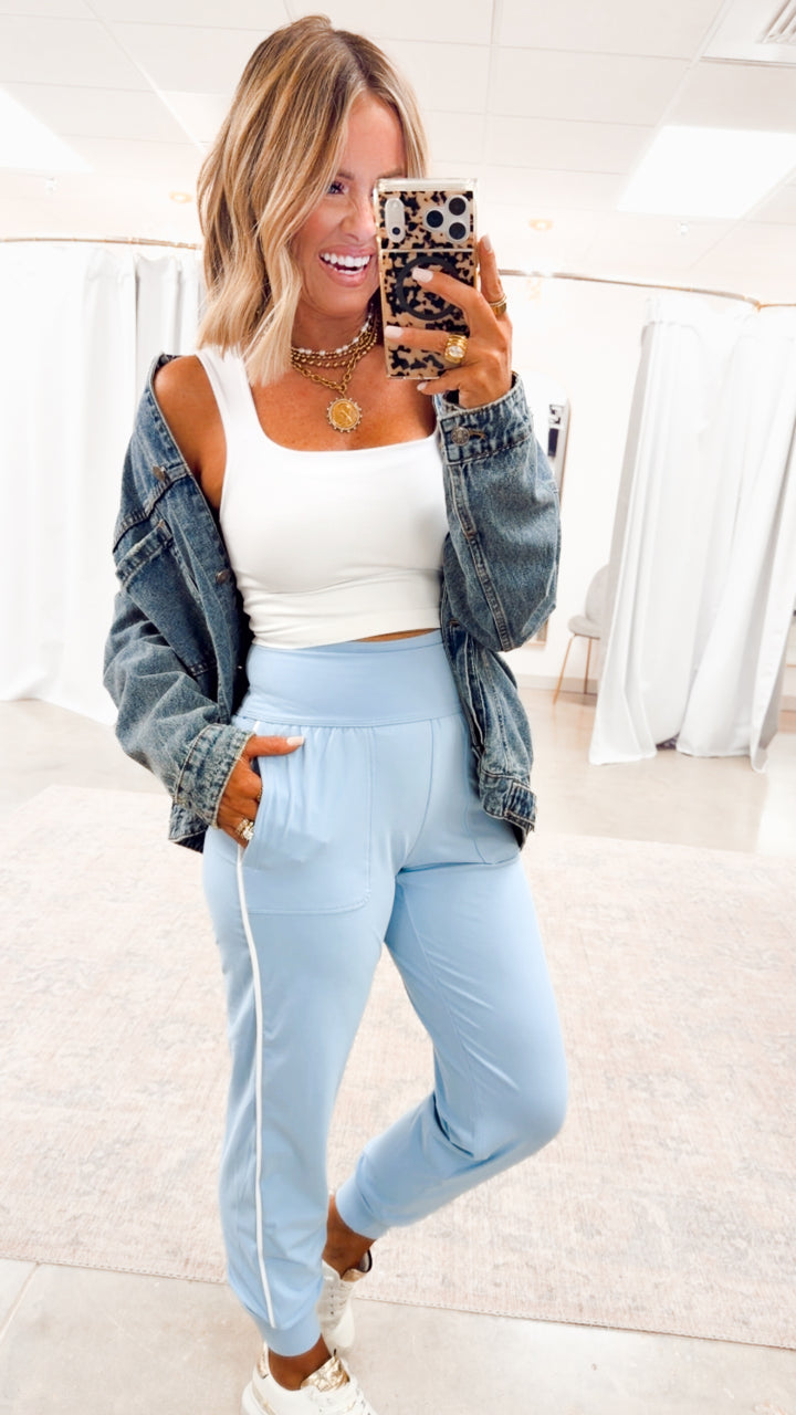The Butter Flex Joggers-Lt Blue