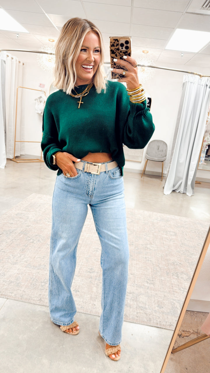 Gina Oversized Cropped Sweater