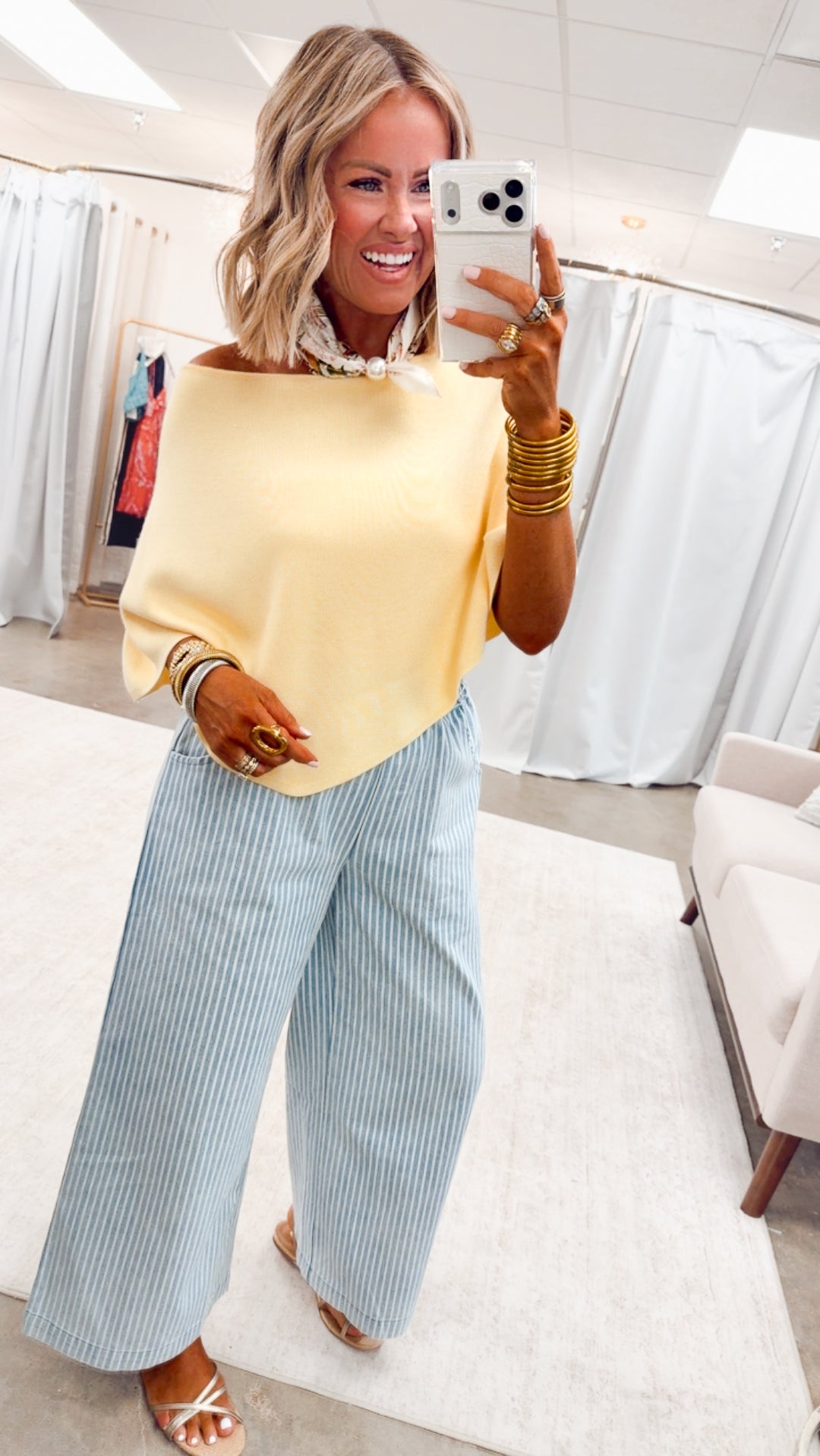 The Gretchen Poncho Top-Butter