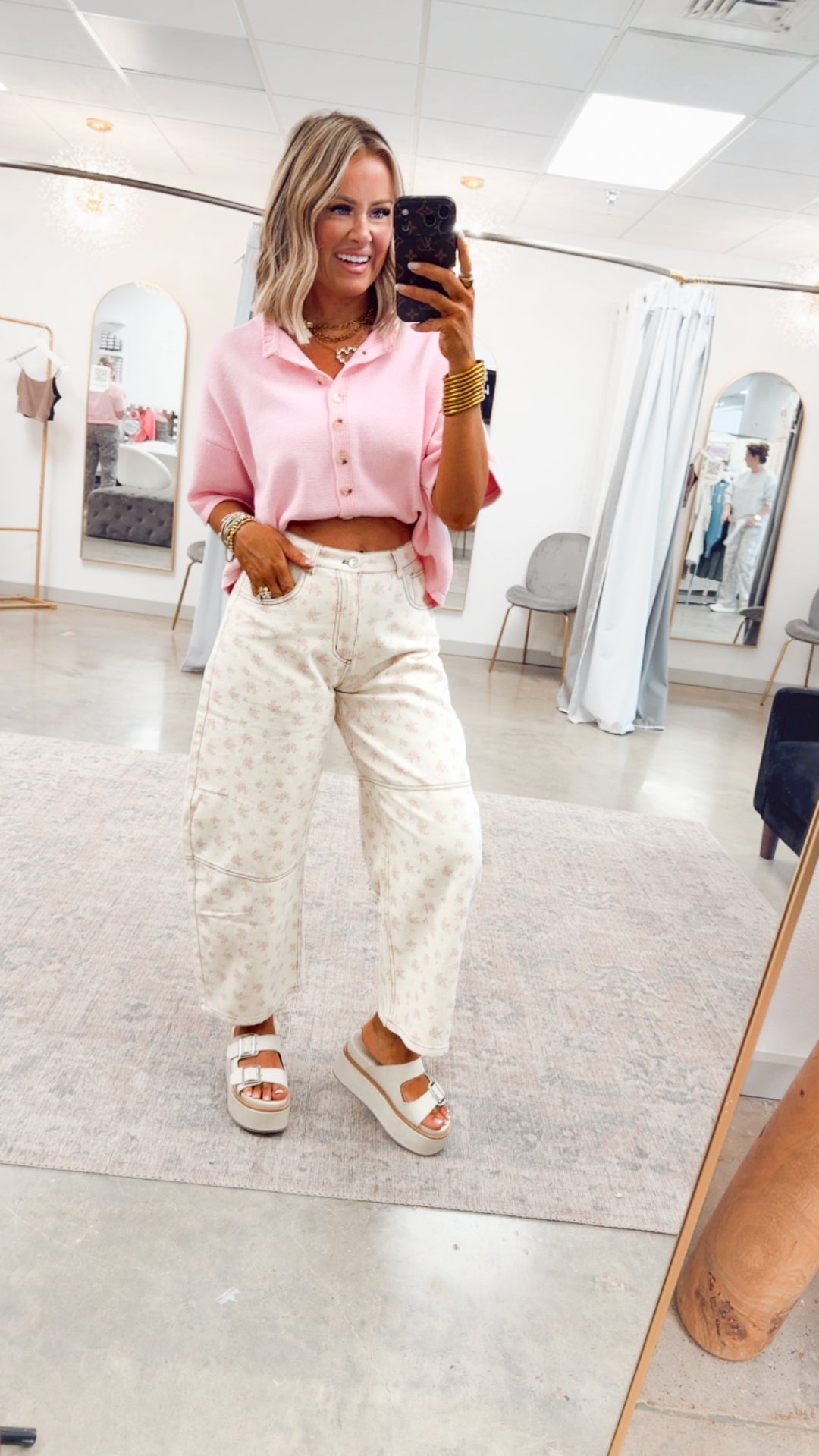 Meadow Bloom Barrel Jeans