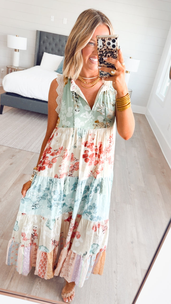Patchwork Petal Dress