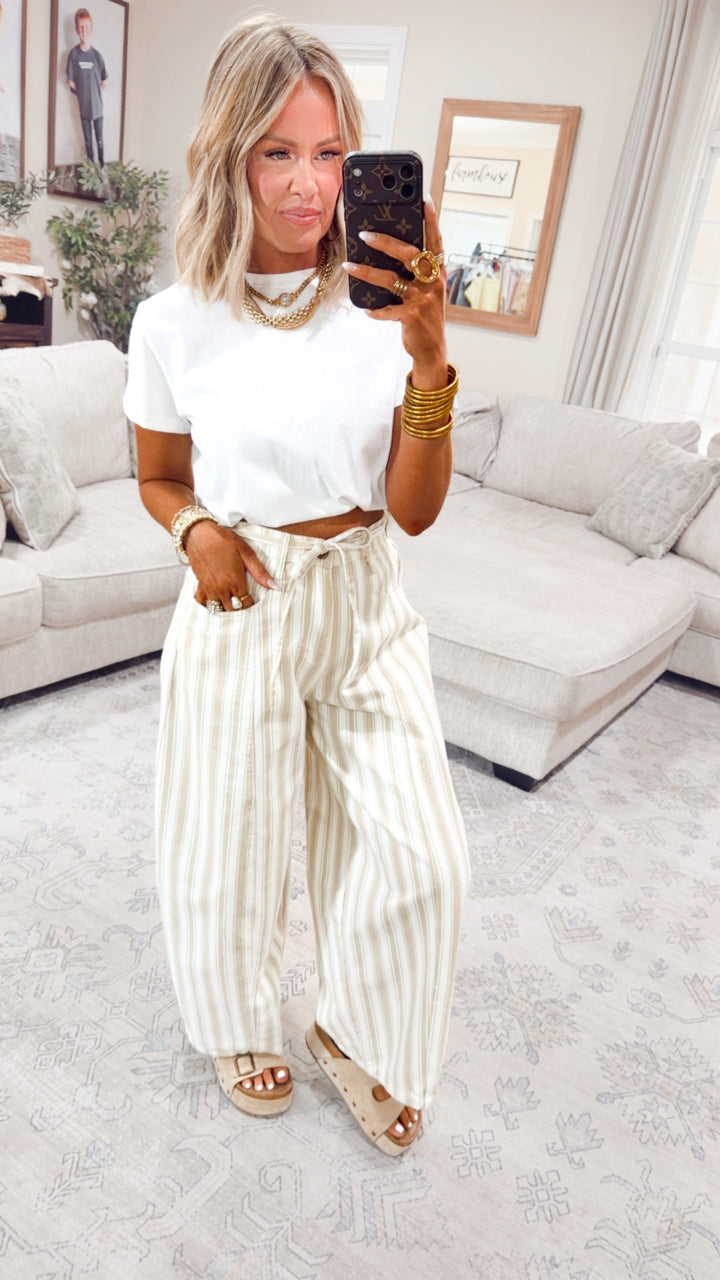 Classic Relaxed Crop Tee-White