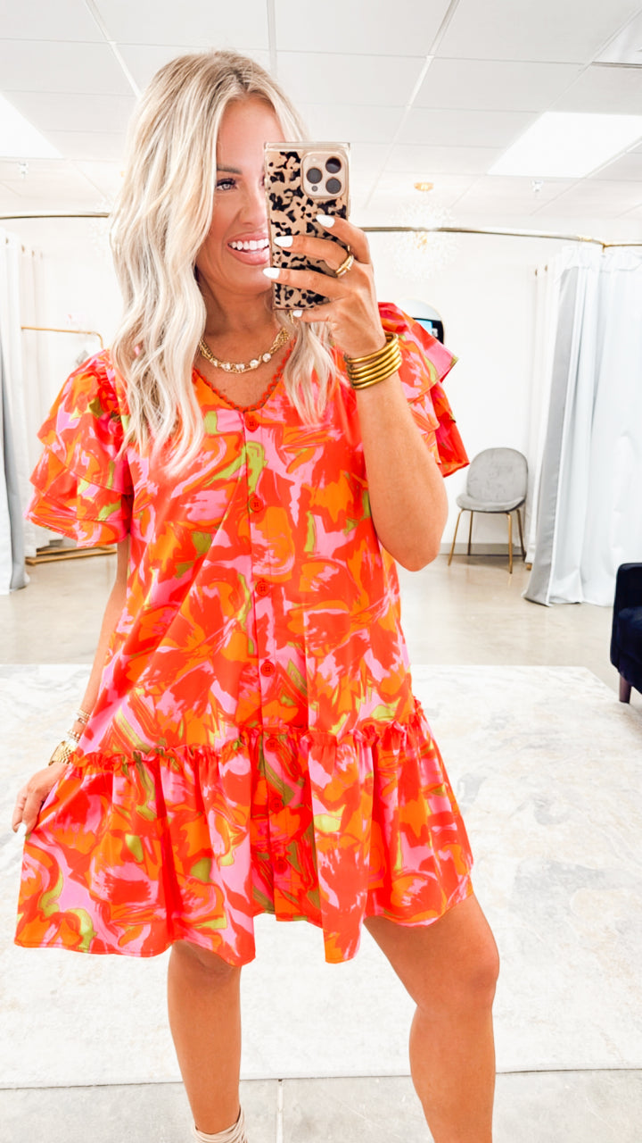 Island Glow Mini Dress