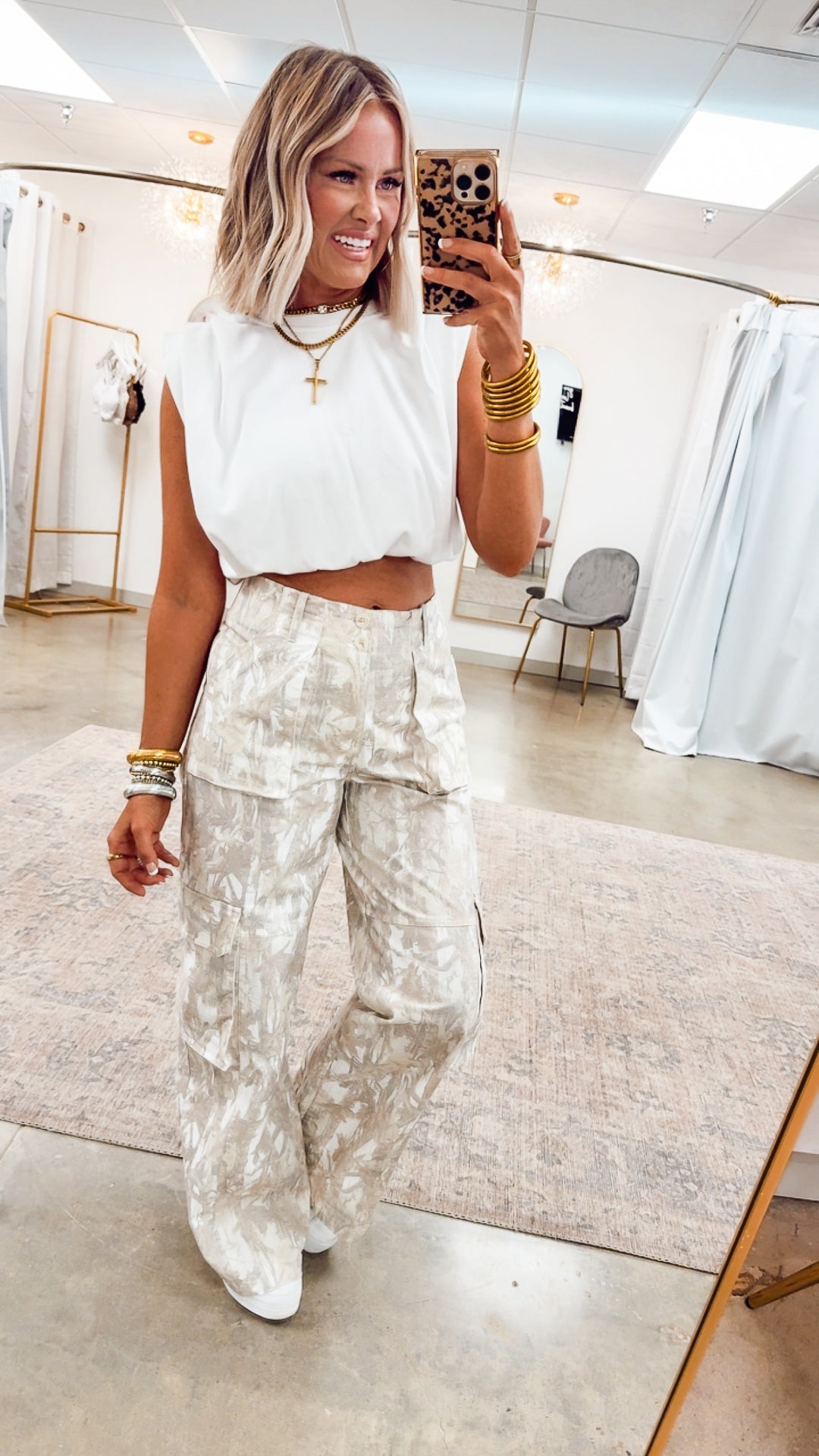 Maddie Bubble Hem Top-White