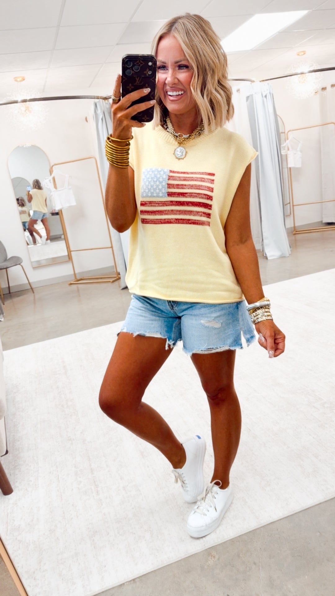 The Freedom Flag Sweater Top