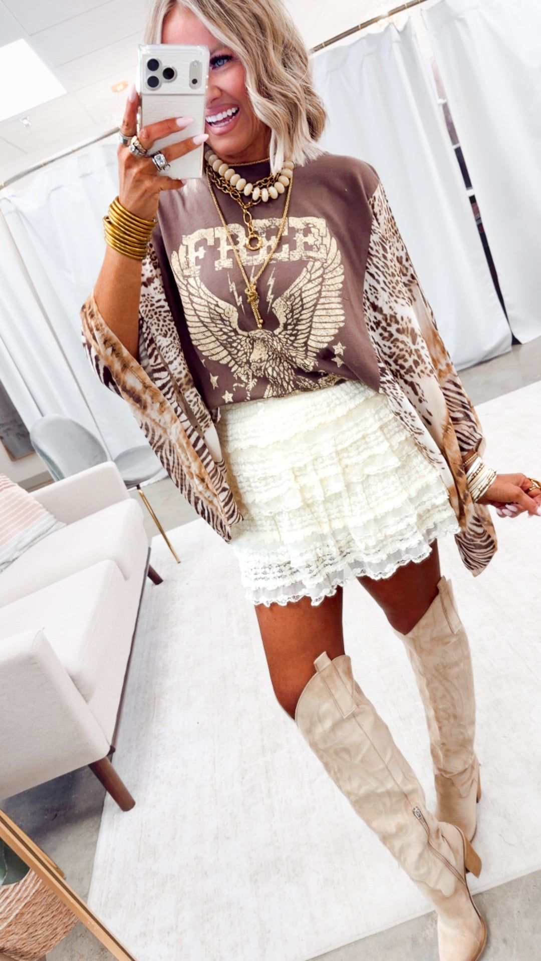 The Lovestruck Lace Mini-Ivory