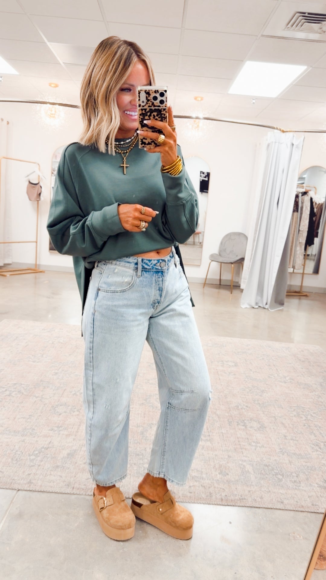 The Split Edge Pullover-Dark Forest