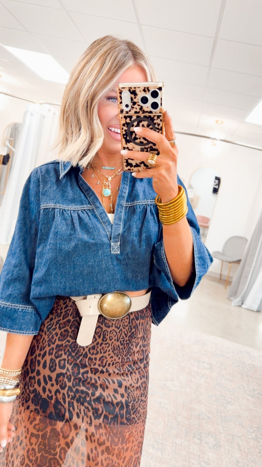 Denim Solace Top