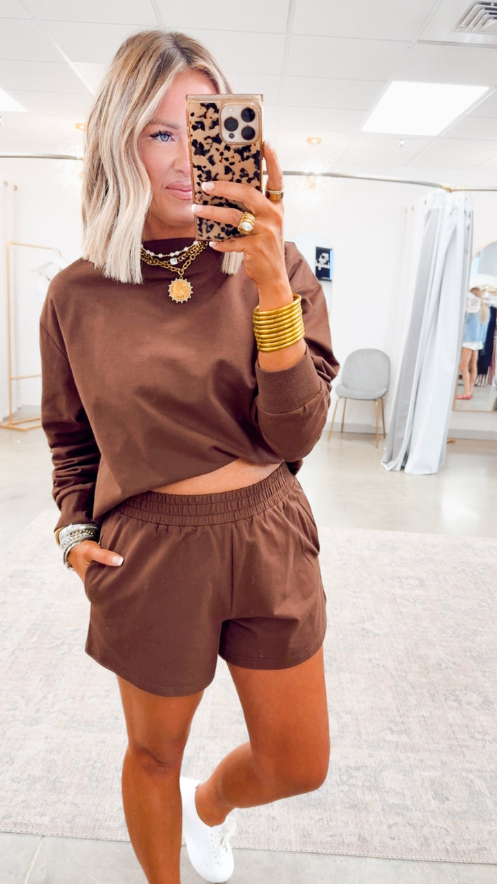 Hollis Two-Piece Set-Chocolate