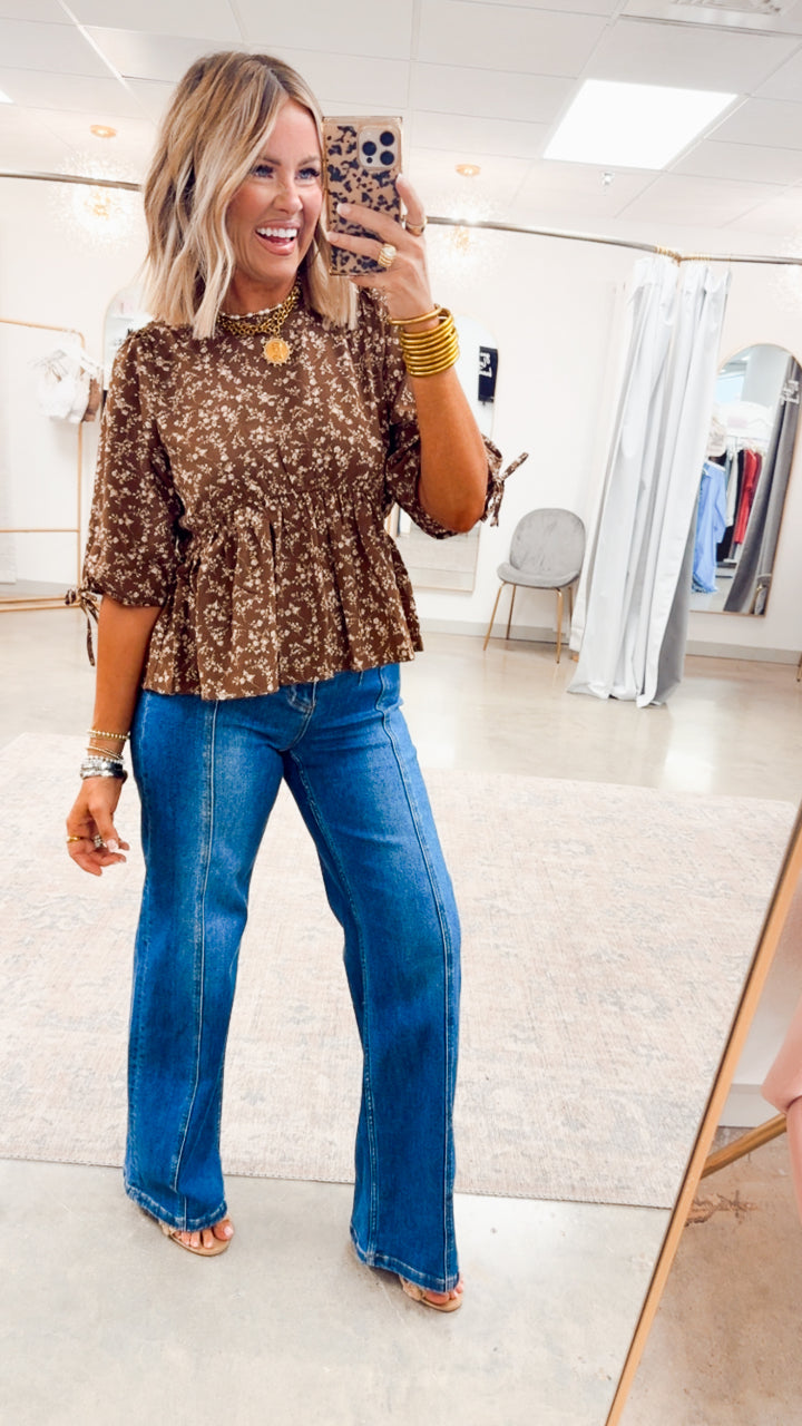 Sweet Impression Peplum Top