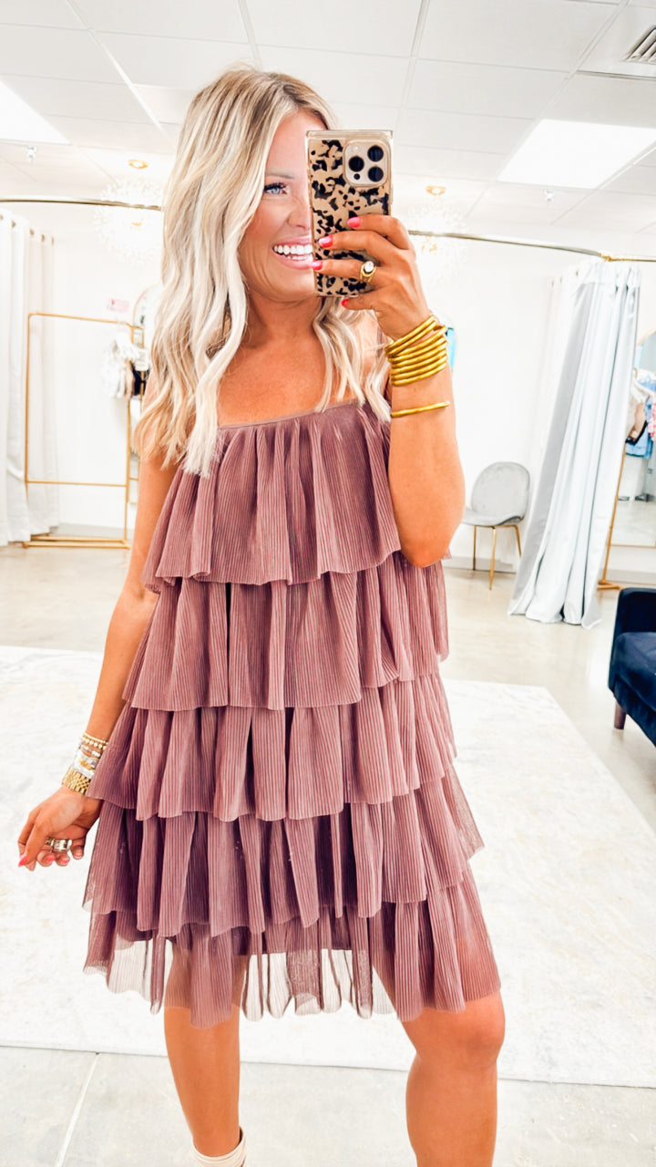 Twirl & Tiers Mini Dress