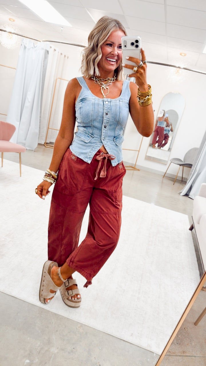 The Cabernet Cuffed Jogger Pant