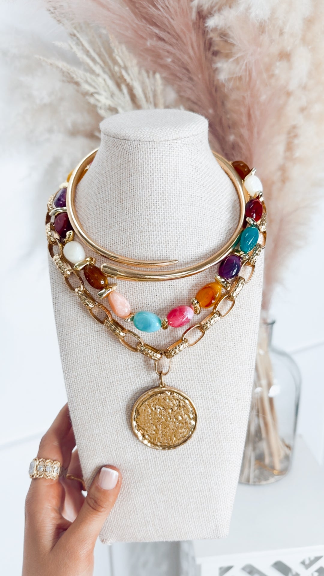The Sterling Coin Necklace-Gold