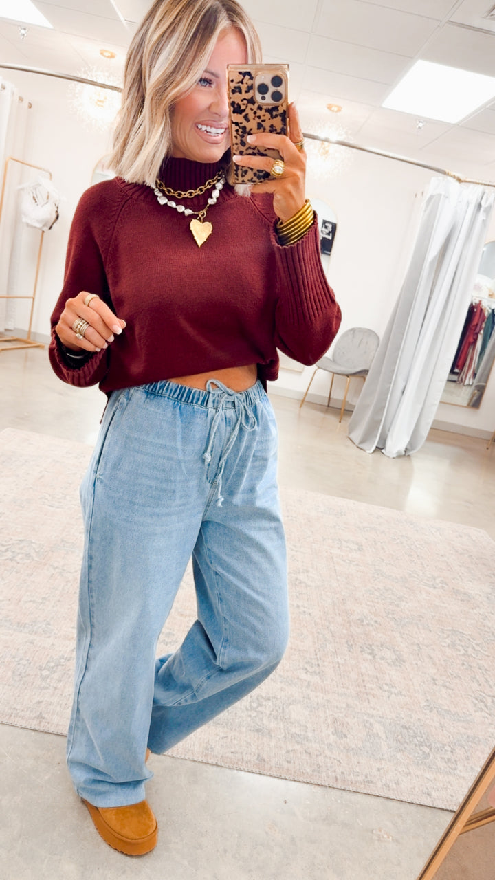 Lexington Relaxed Pants-Denim