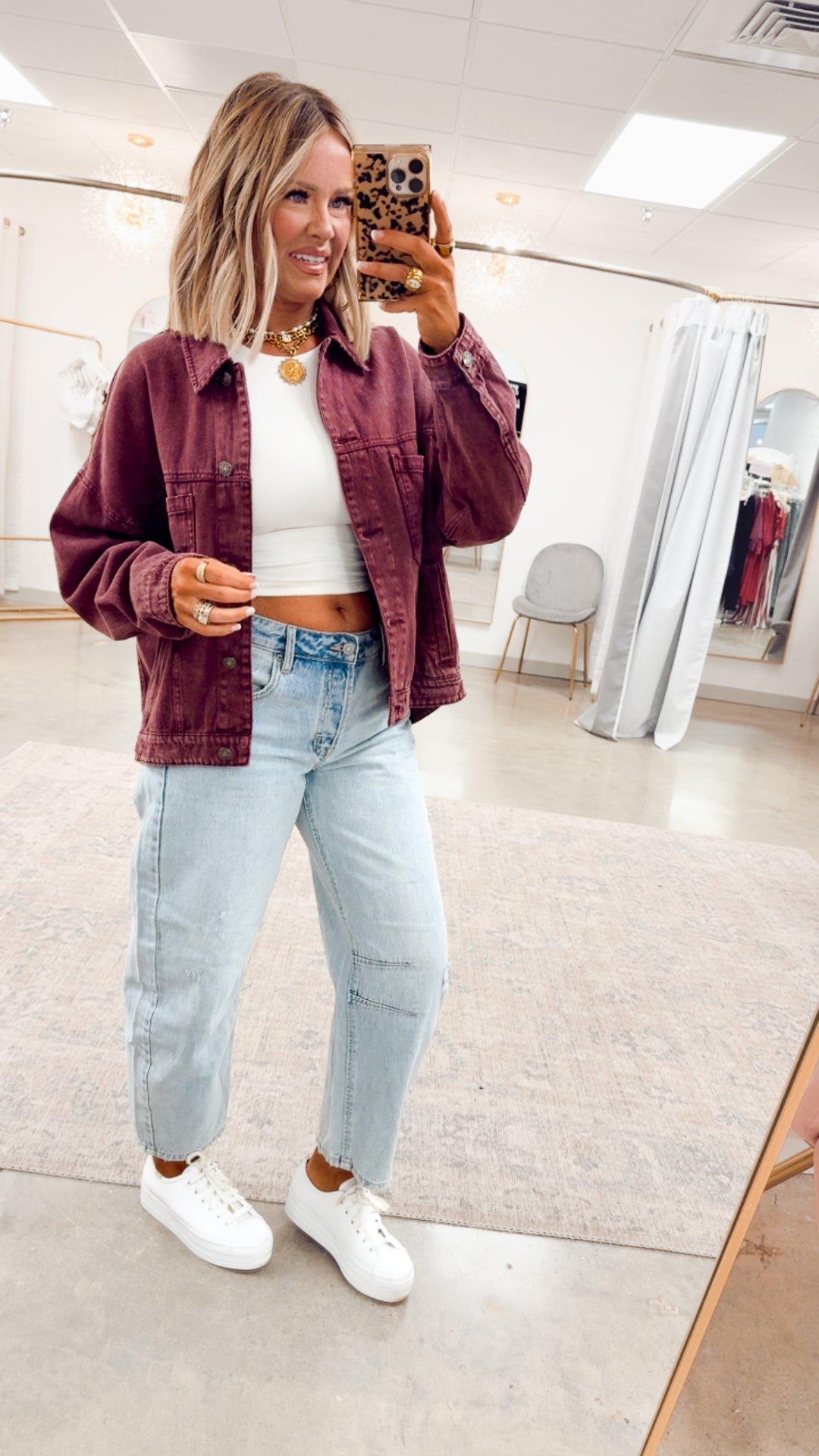 Oak Ridge Denim Jacket-Cherry Lacquer