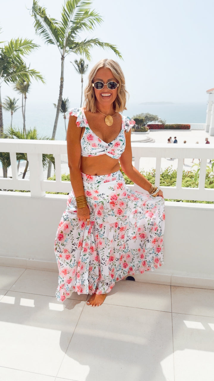 The Floral Capri Chic Swim Set